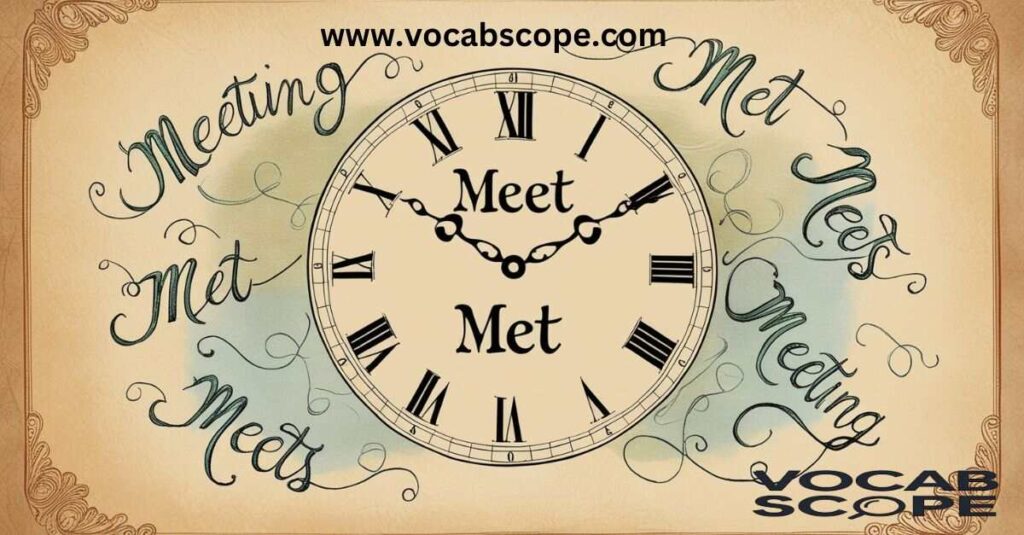 The Past Tense of Meet Picking the Right Verb