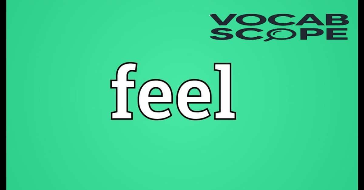 What Does the Word “Feel” Mean